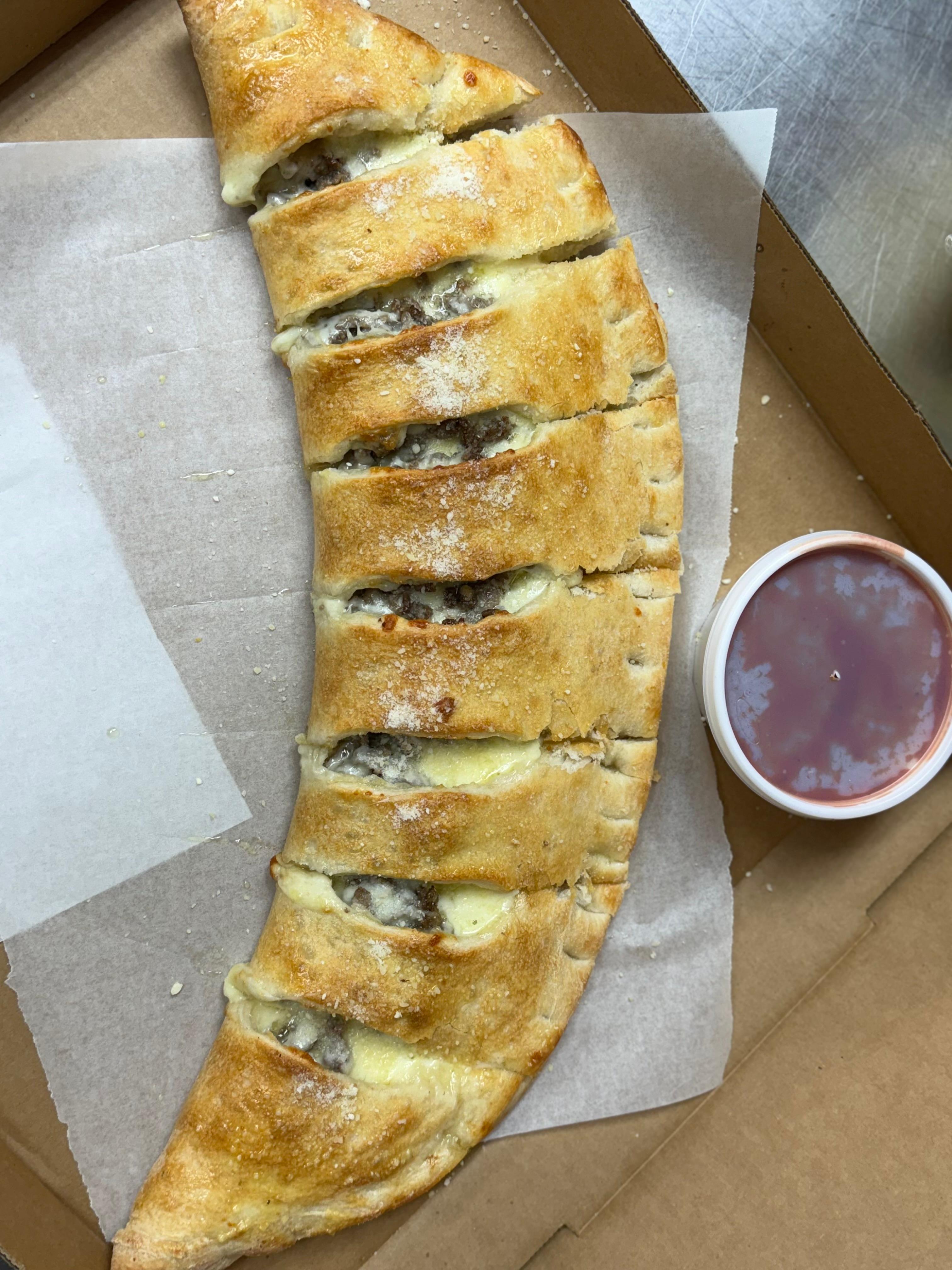 Chicken Steak Stromboli.