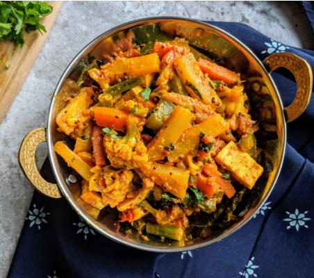 Vegetable Jalfrezi.
