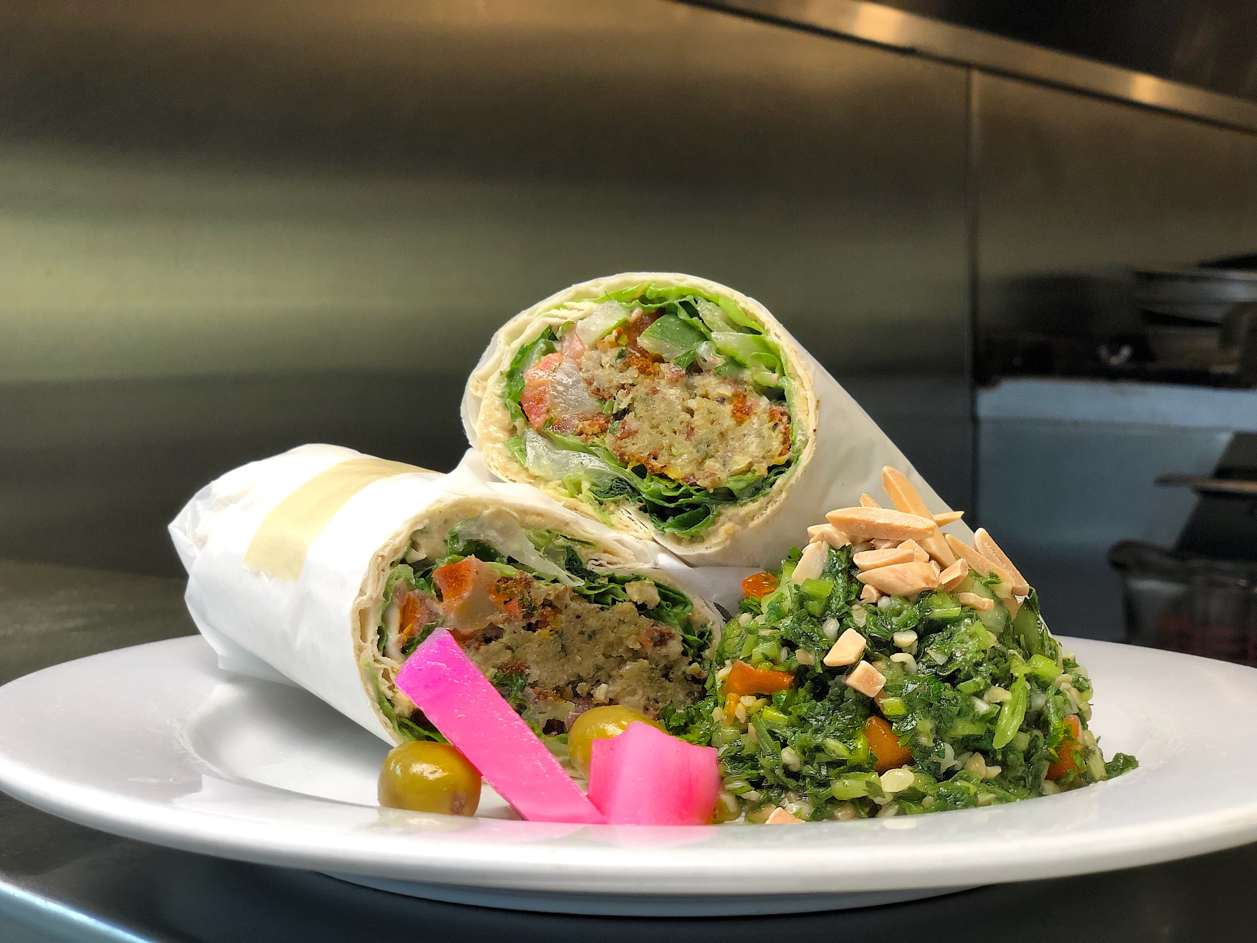 Falafel Supreme Wrap.