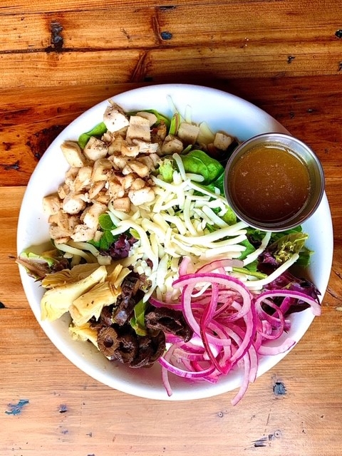 Wood Fired Chicken Salad.