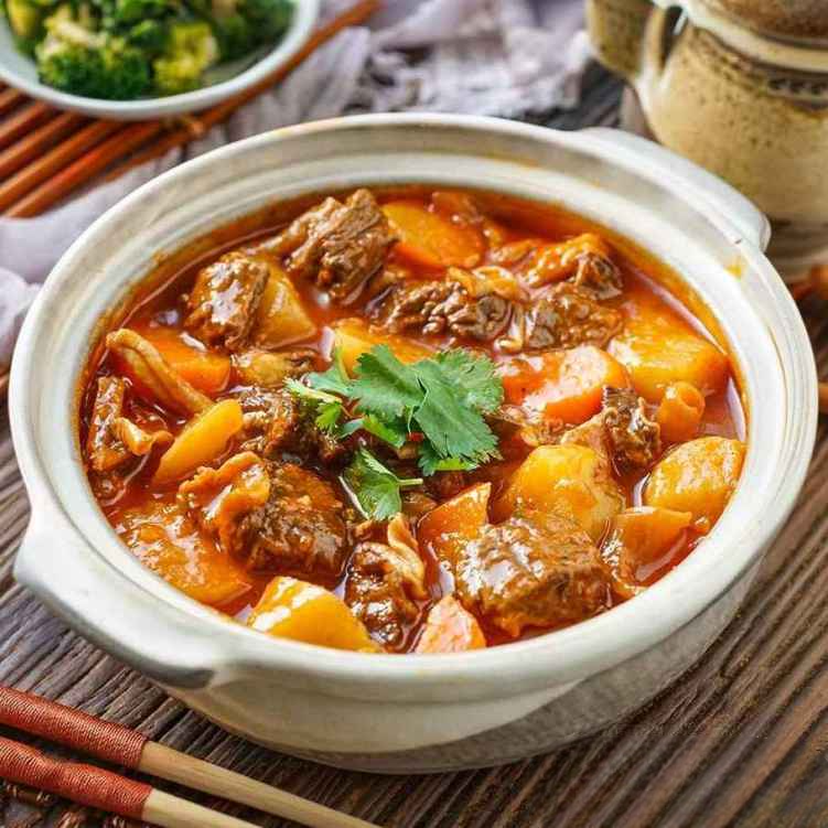 HP7. 蘿蔔牛筋牛腩煲/Beef Brisket & Tendons w. Radish Casserole.
