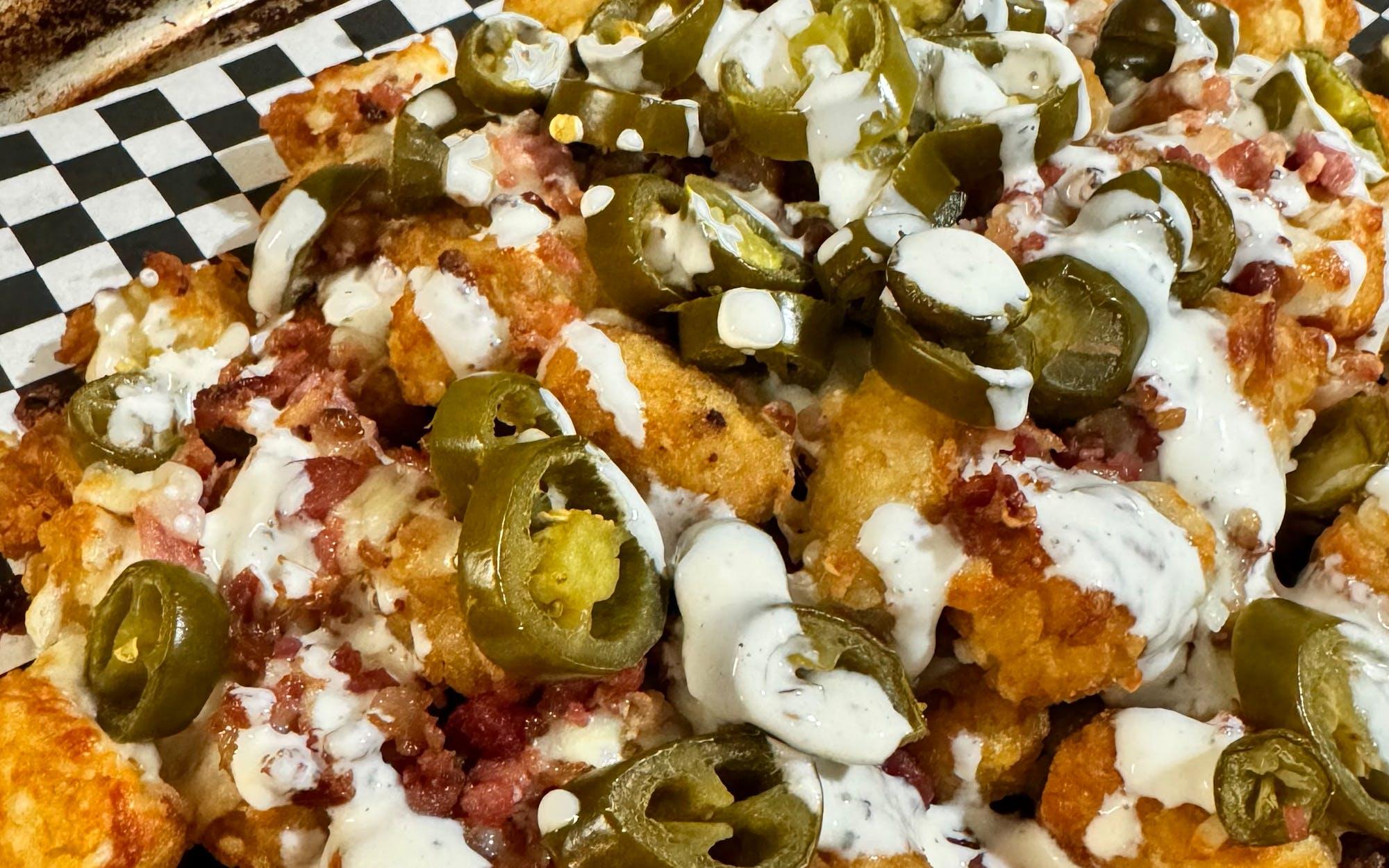 LOADED TOTS W/ JALAPS.