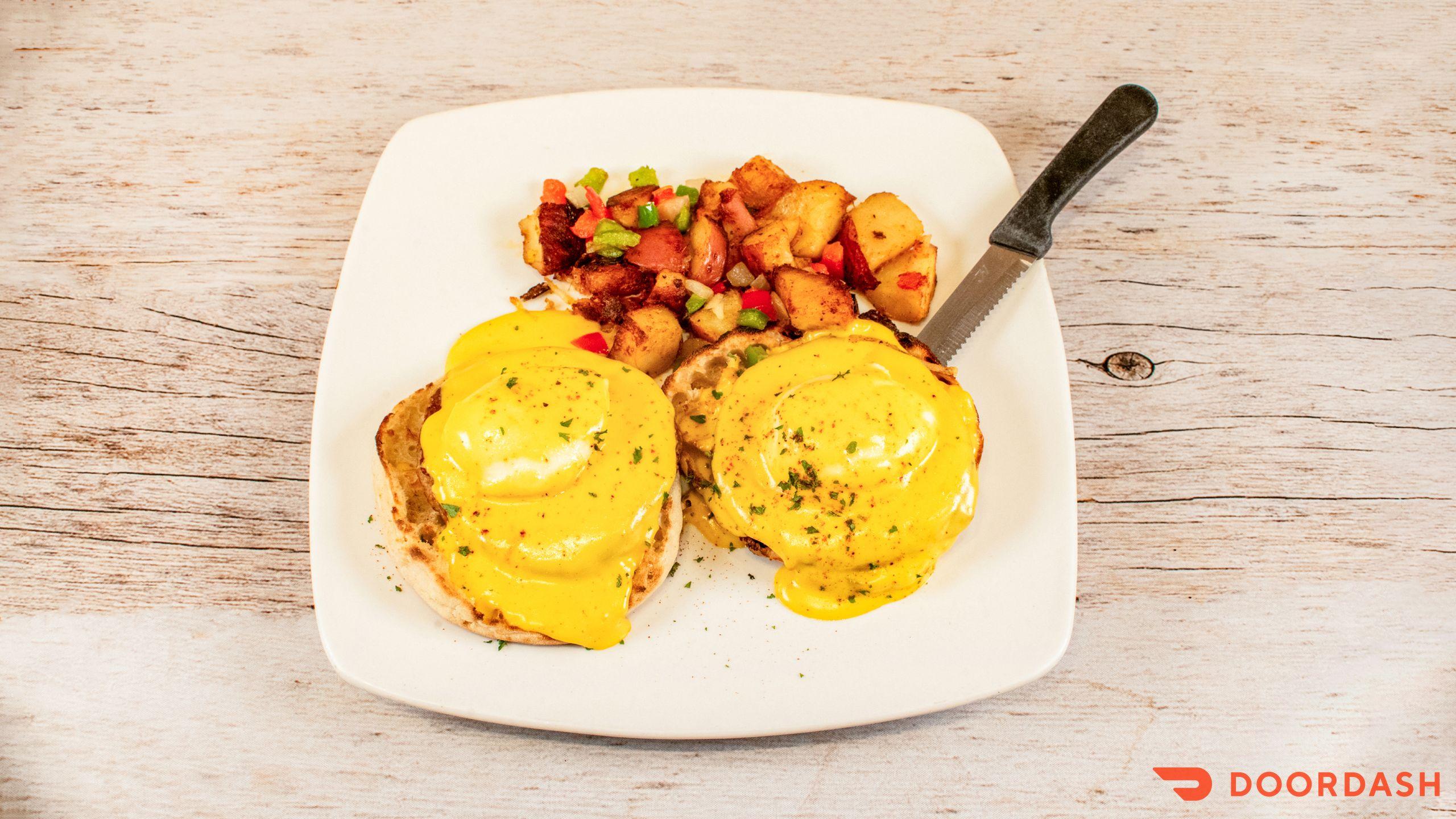 Sausage Benedict.
