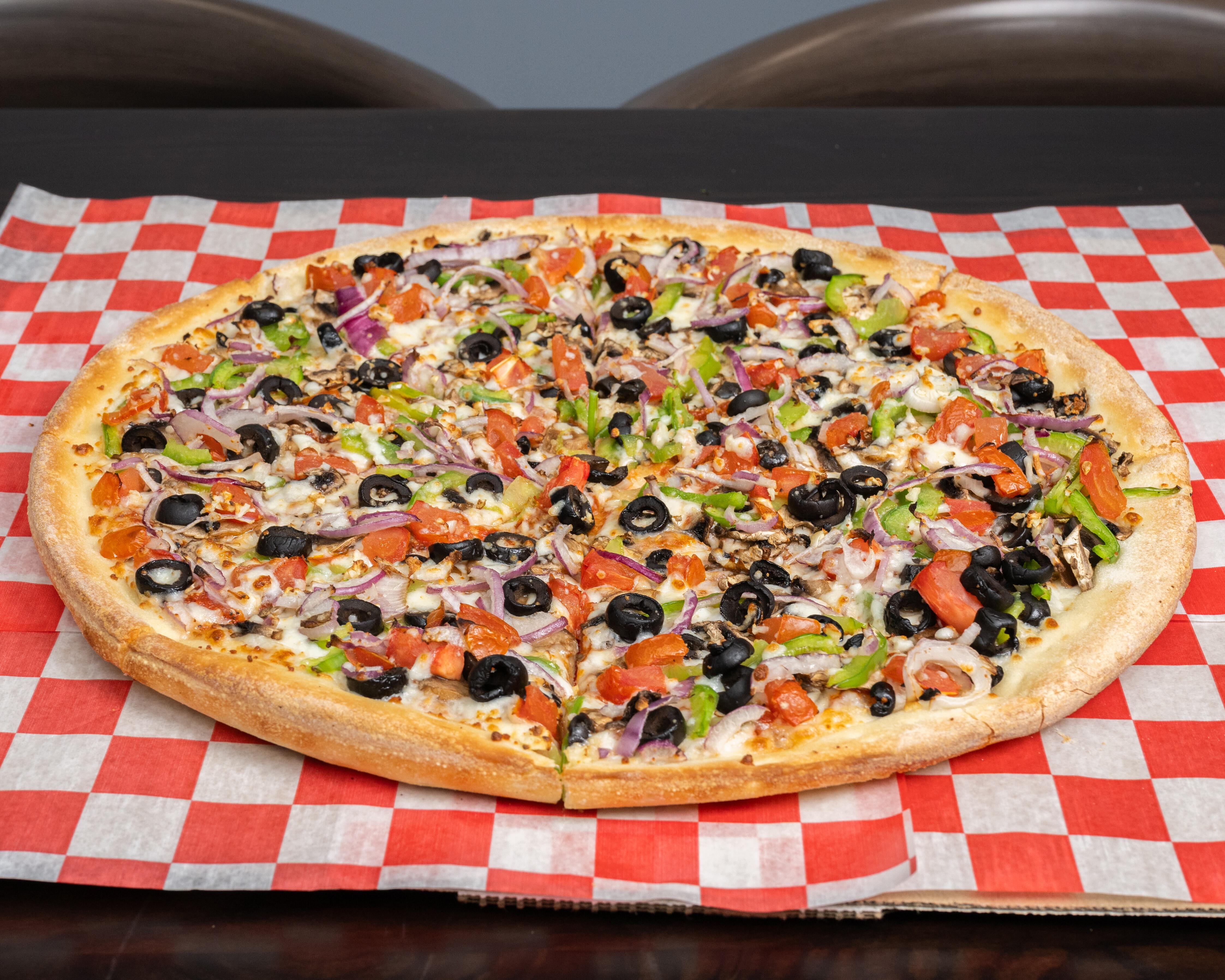 X-Large 18" All Veggie Pizza.