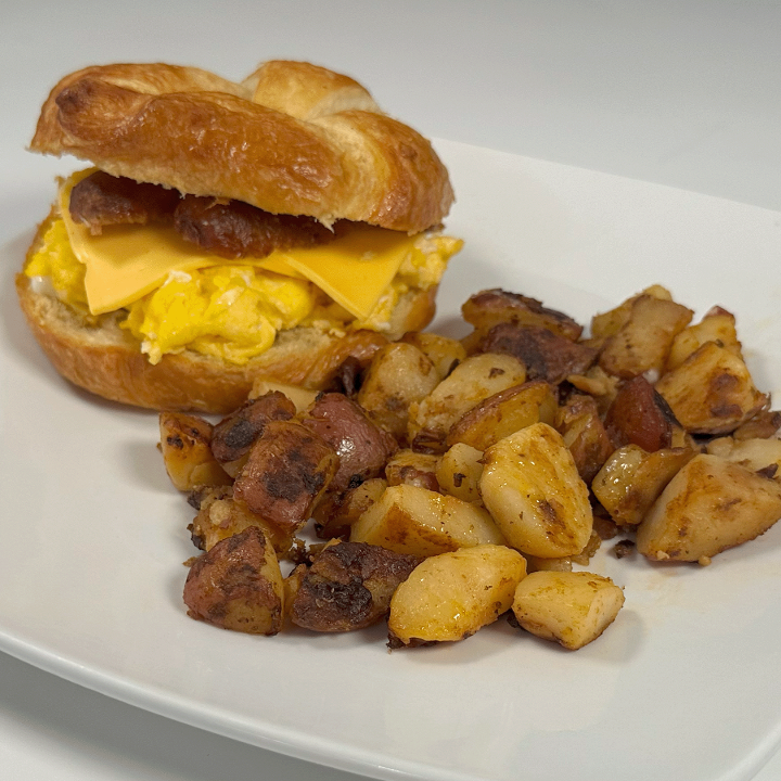 CROISSANT EGG SANDWICH.