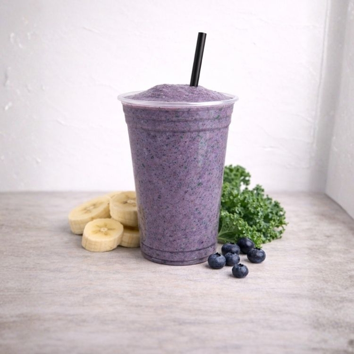 Blue Kale Smoothie.