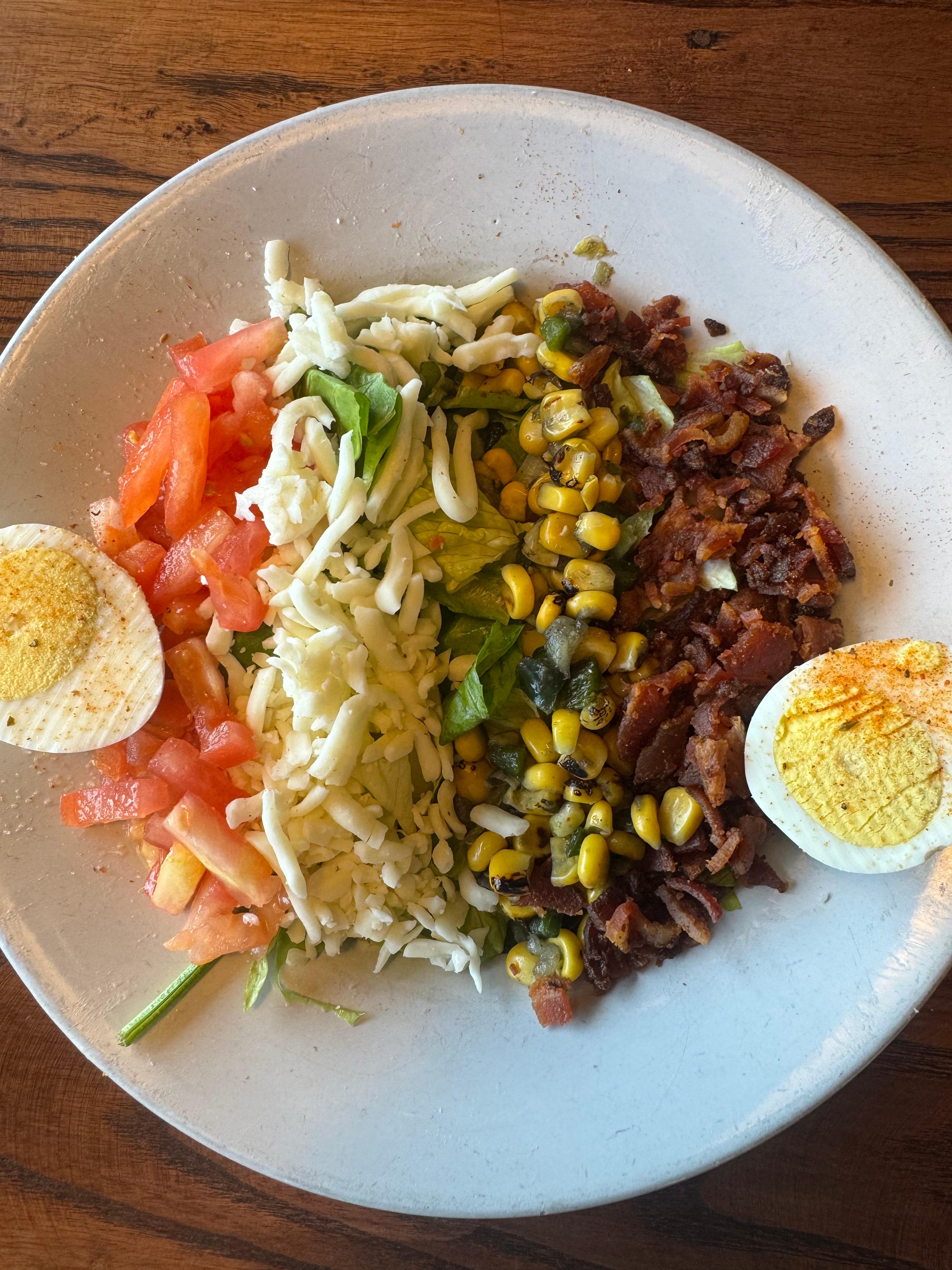 Side Cajun Cobb Salad.