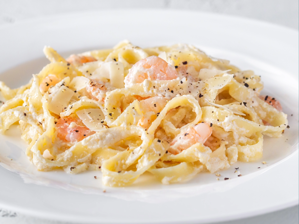 Shrimp Alfredo.