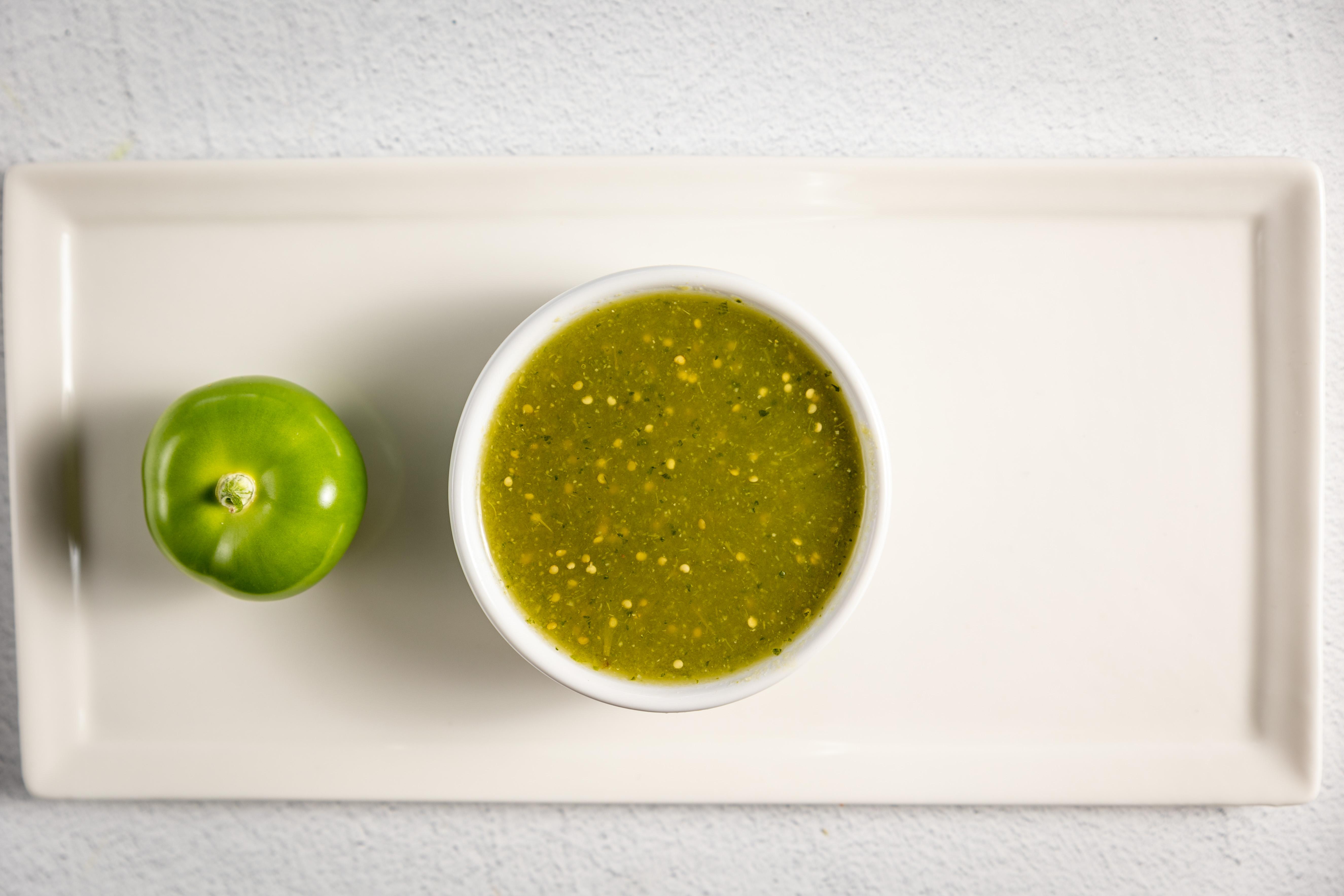 Mild Tomatillo Salsa.