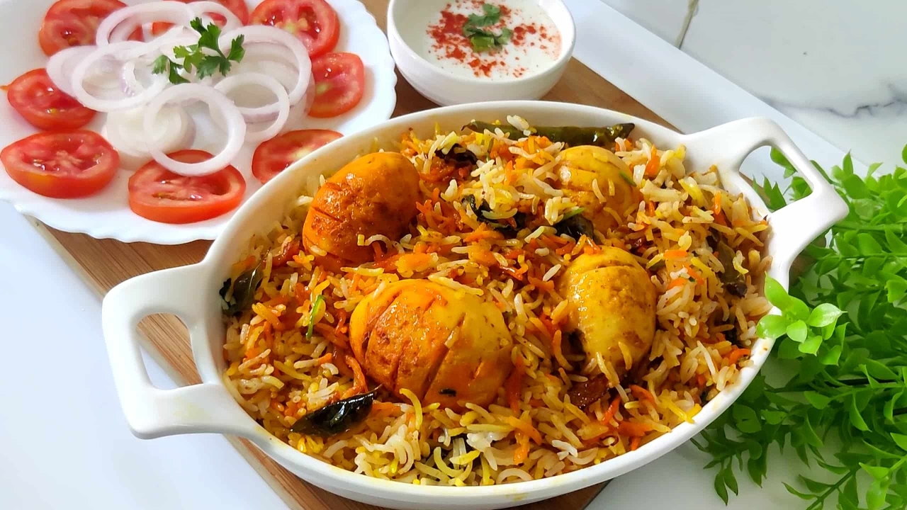 Mandi Biriyani with Egg.
