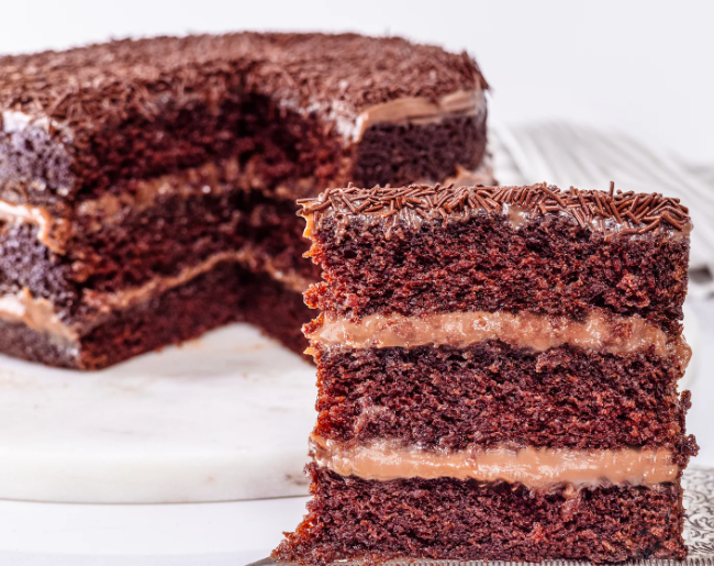 Brigadeiro Cake Slice.