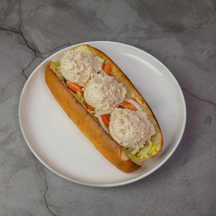 White Tuna & Cheese Sub.