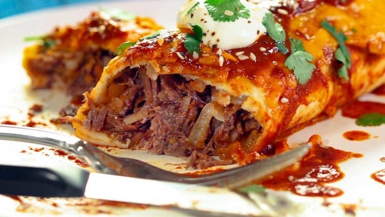 Steak Enchiladas.