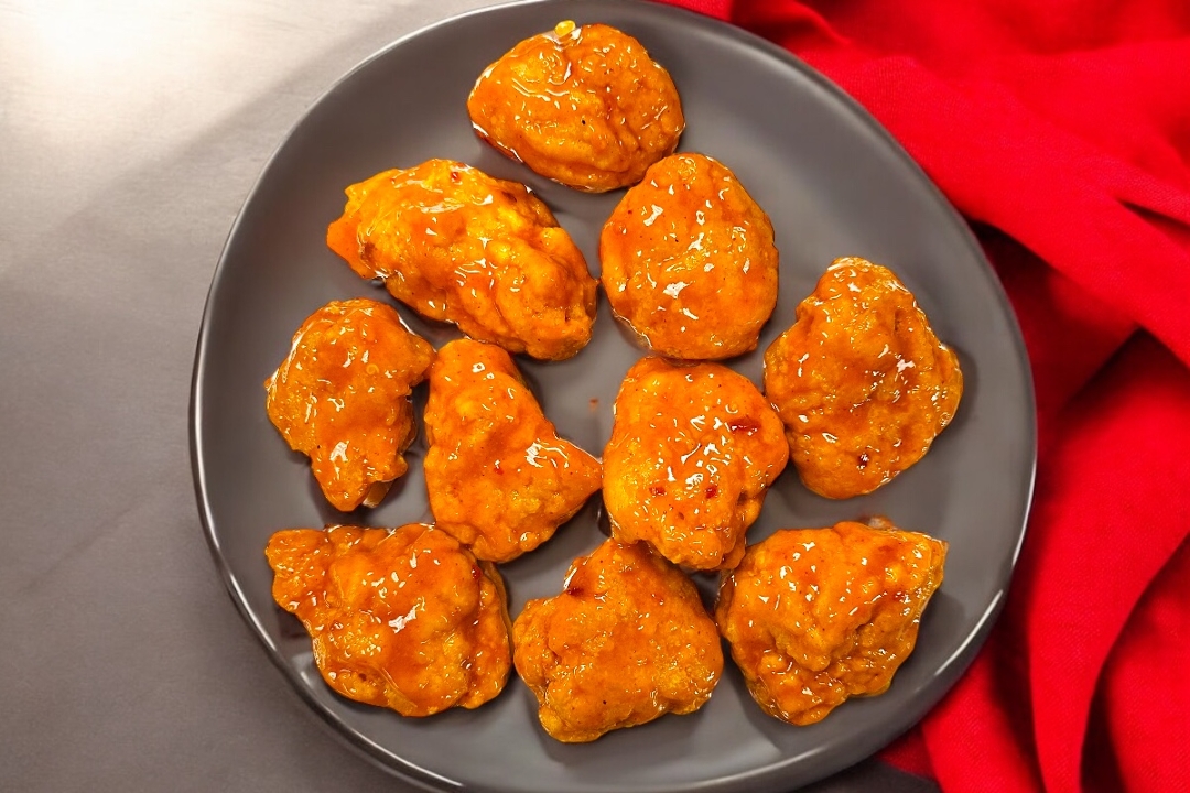 Boneless Mango Habanero Halal Wings.