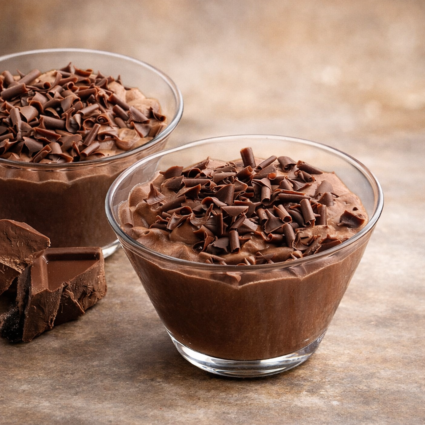 Chocolate Mousse Glass.