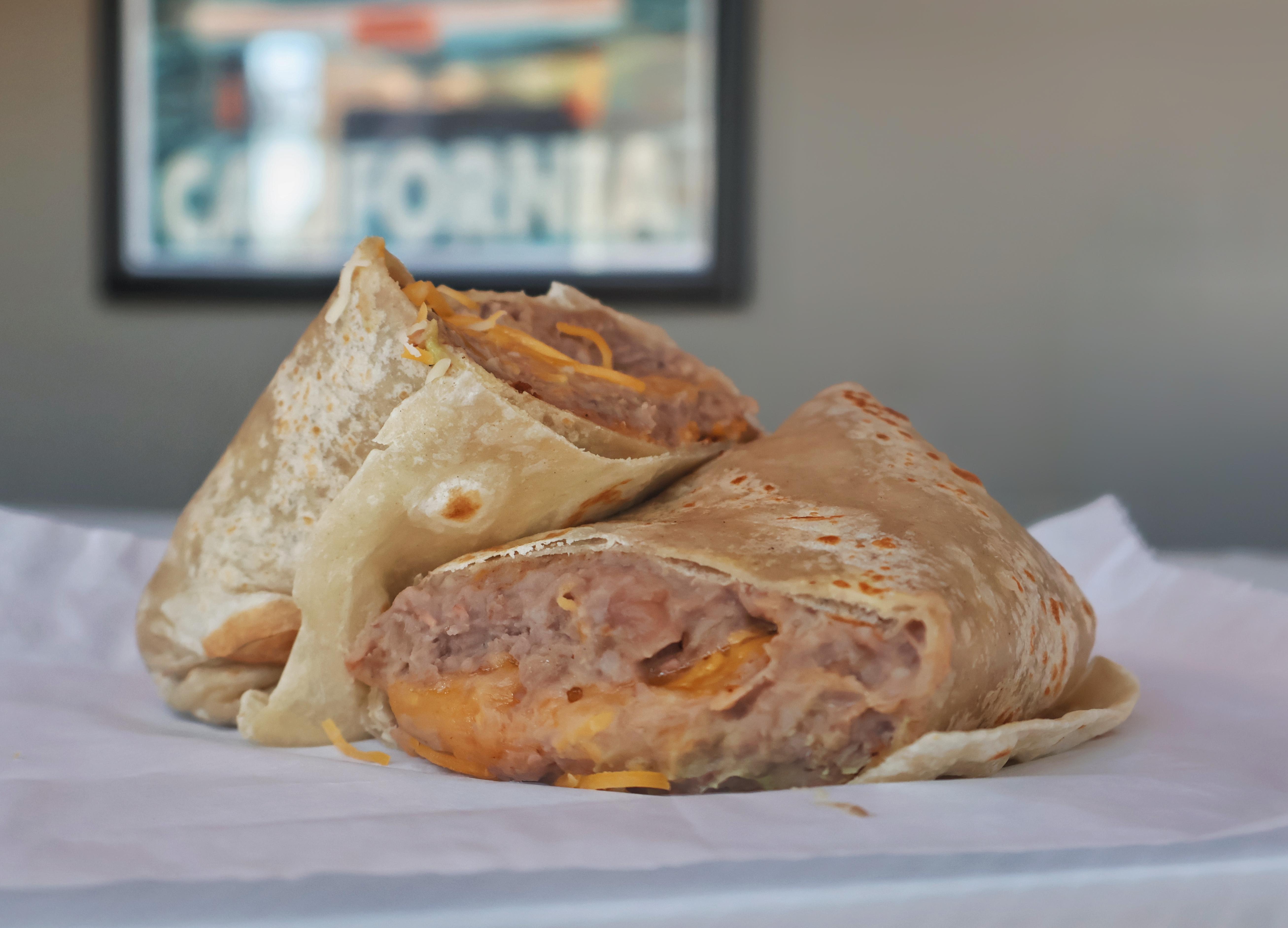 Small BEAN & CHEESE BURRITO.