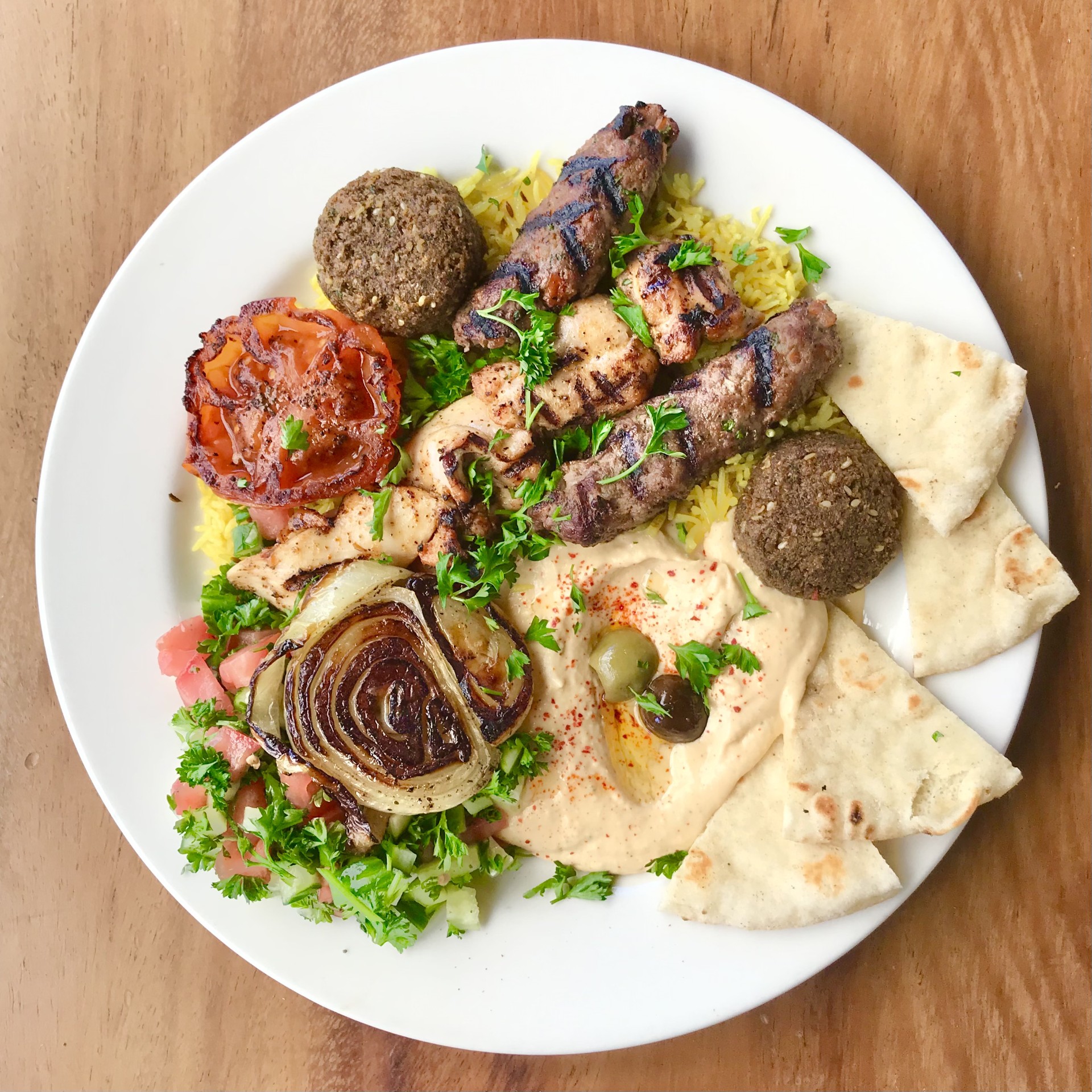 Mediterranean Combo Plate.