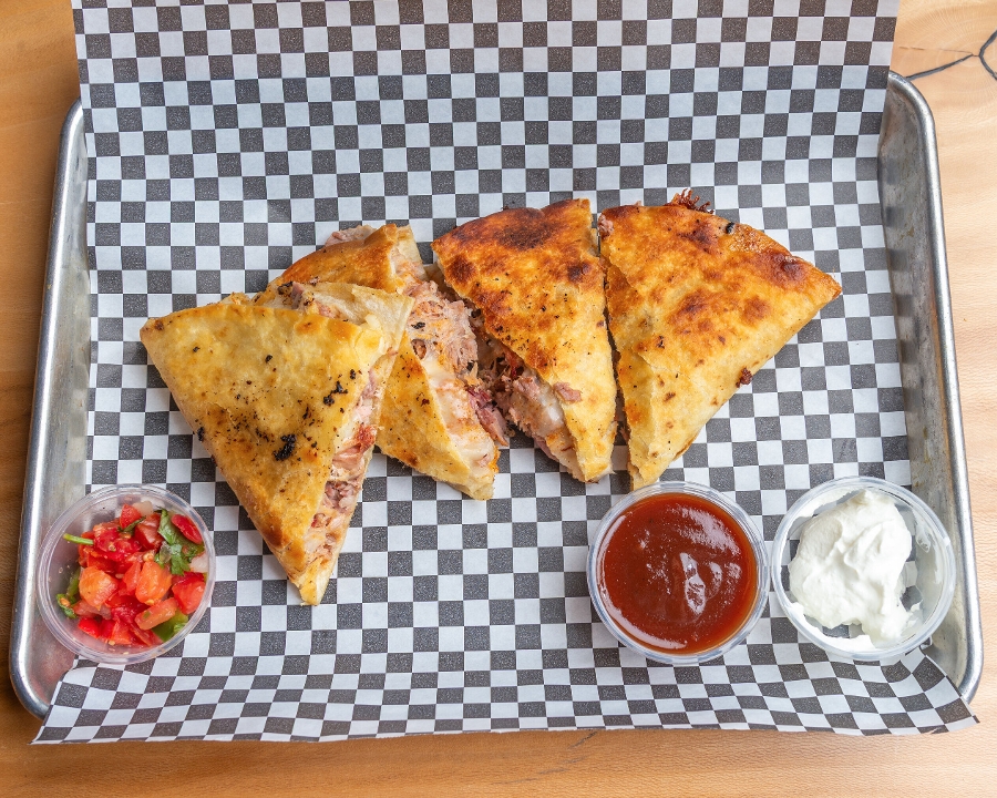 Pulled Pork Quesadilla.