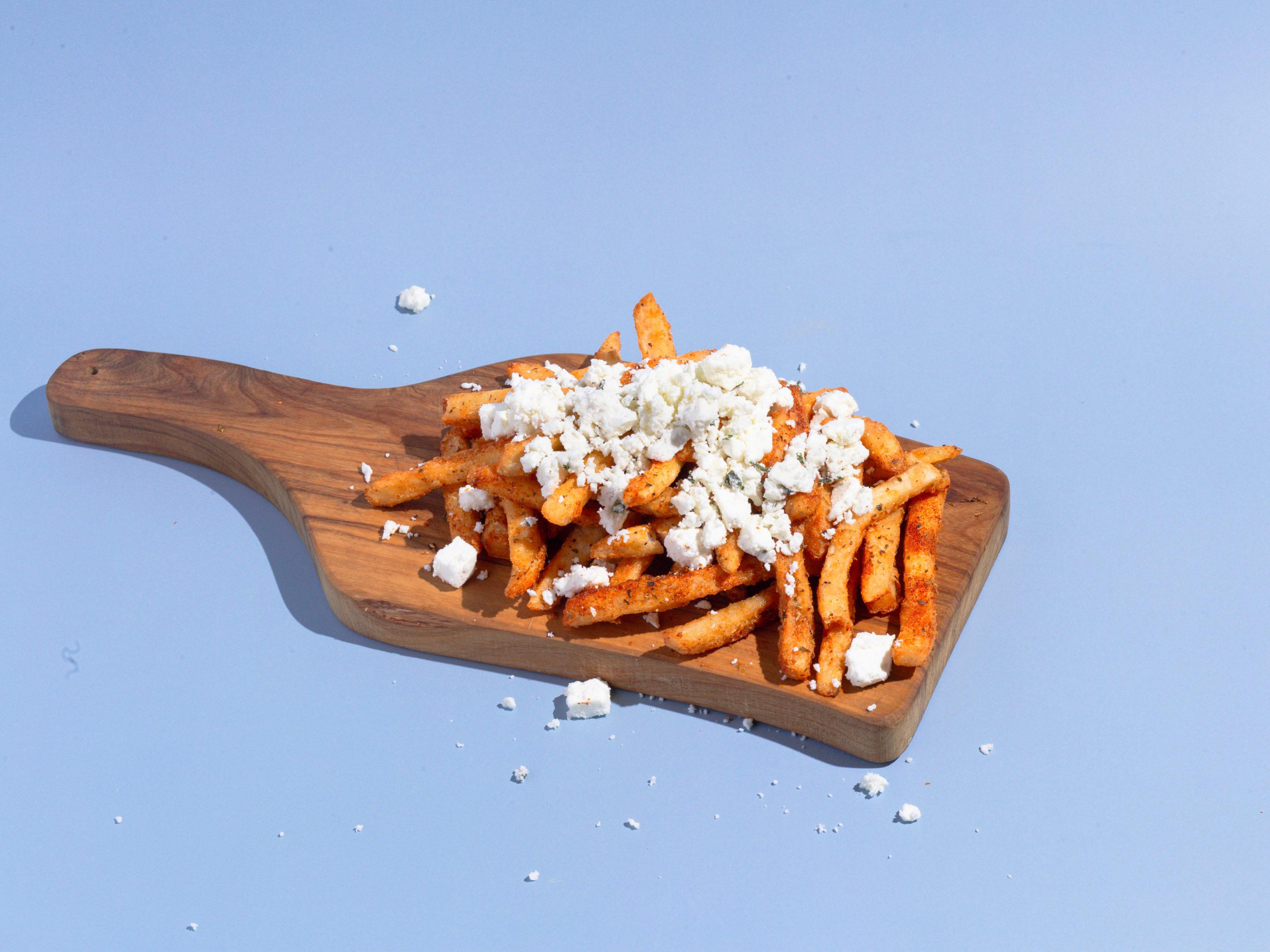 Greek Fries with Feta.
