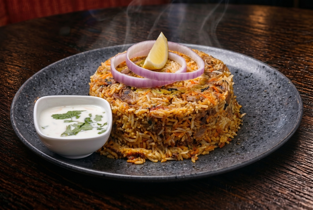 Goat Biryani.