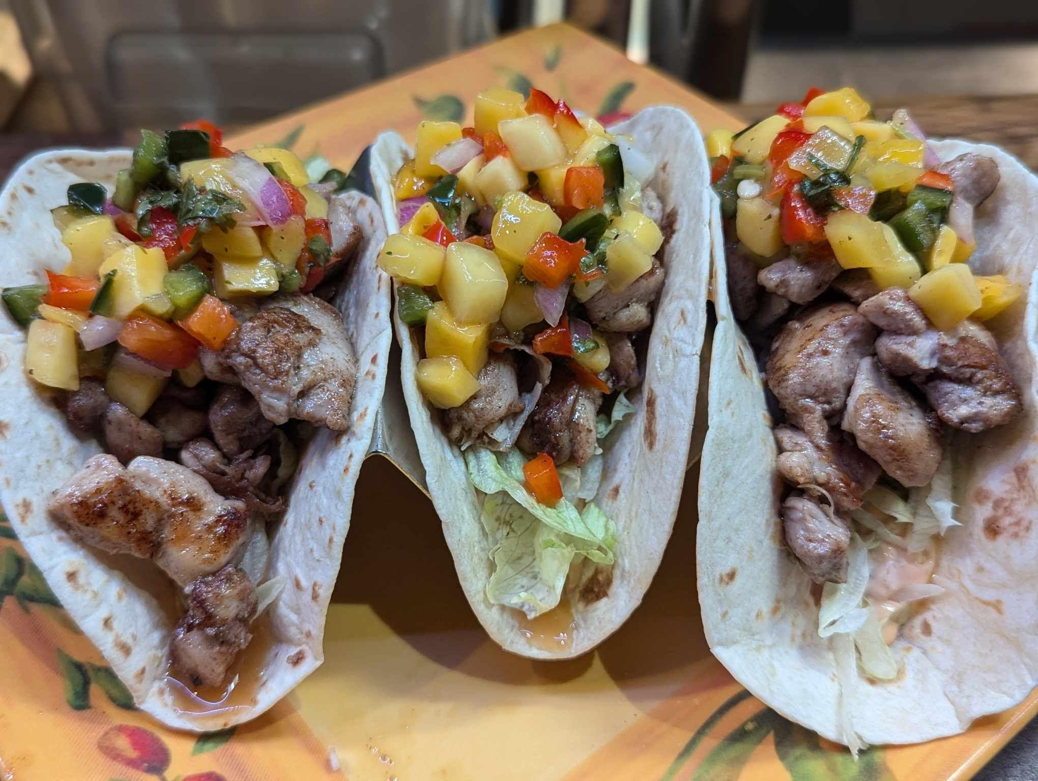 Jerk Chicken Taco.