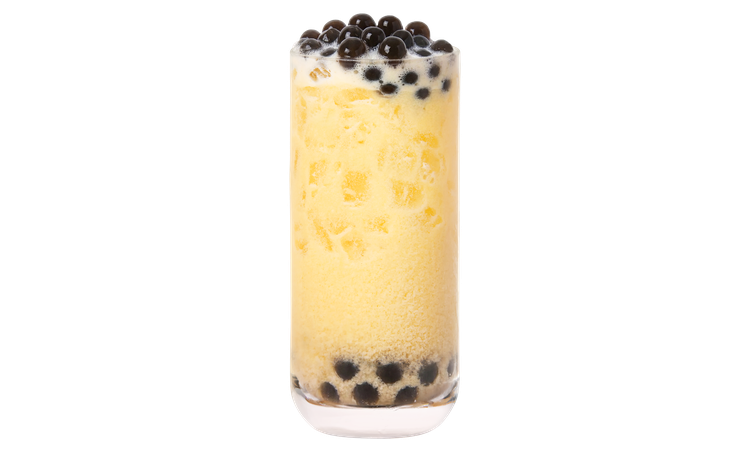 Mango Boba Milk Tea.