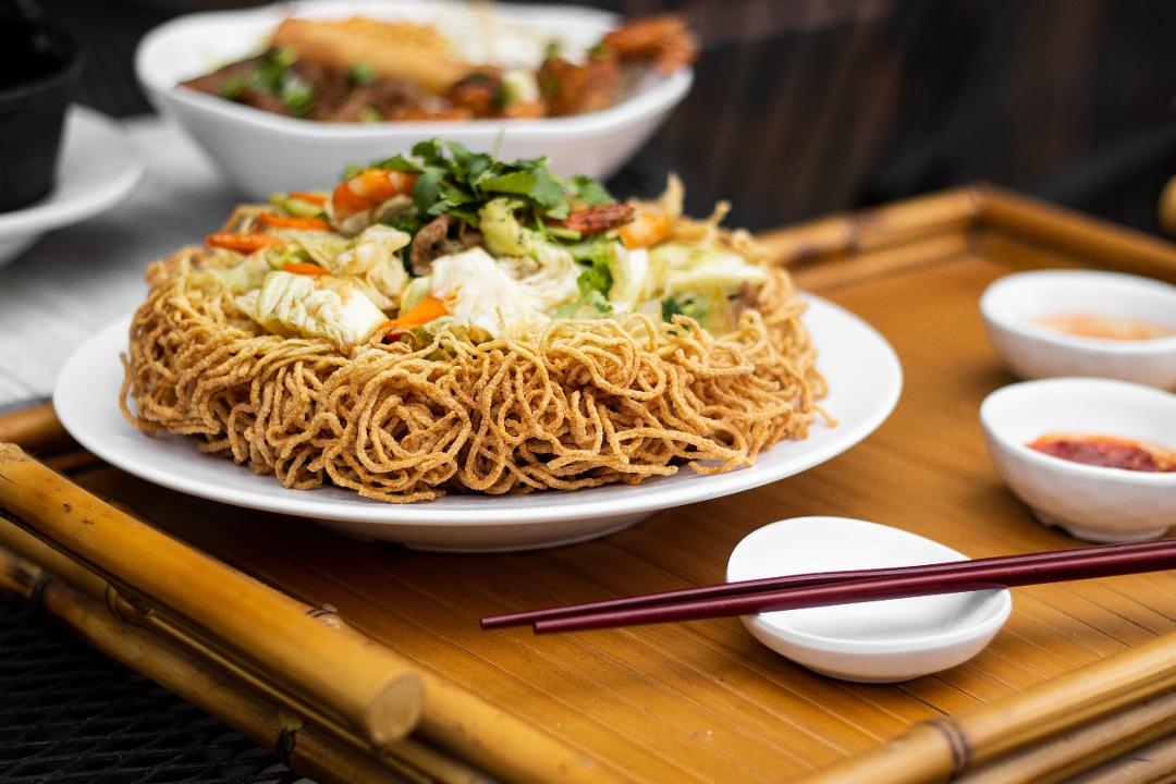 382 Soft or Crispy Noodle w/ Tofu.