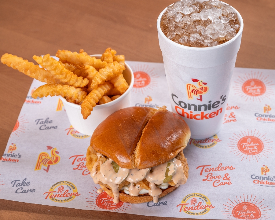 Connie's Chicken Sandwich Combo.