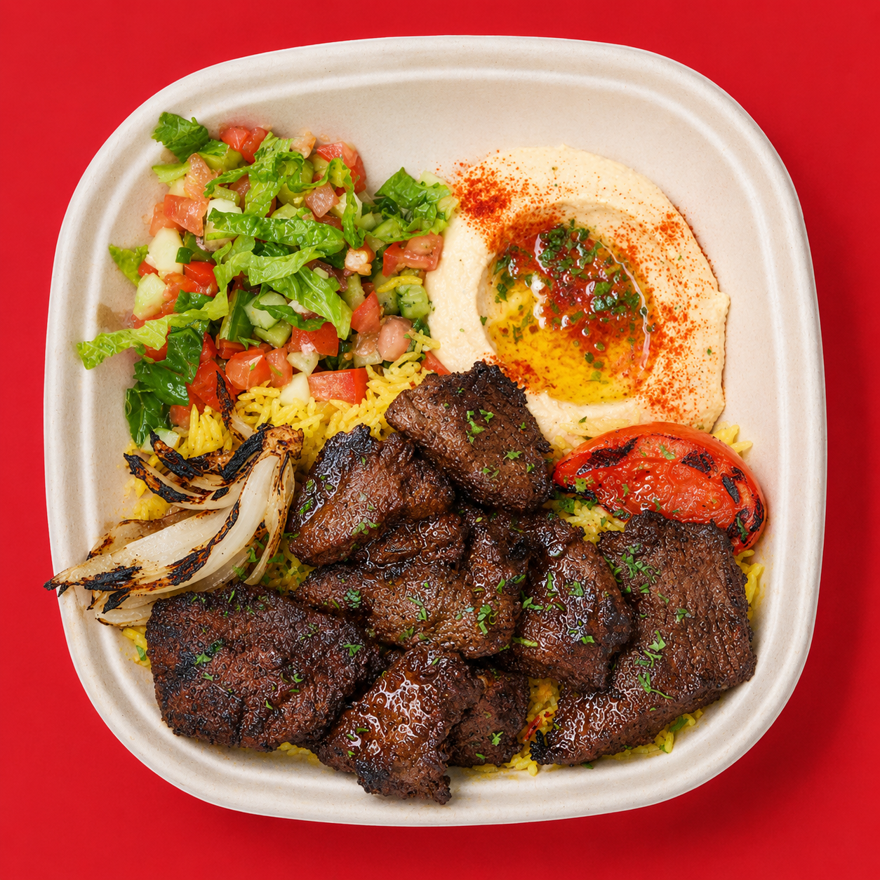 Lamb Kabab Plate.