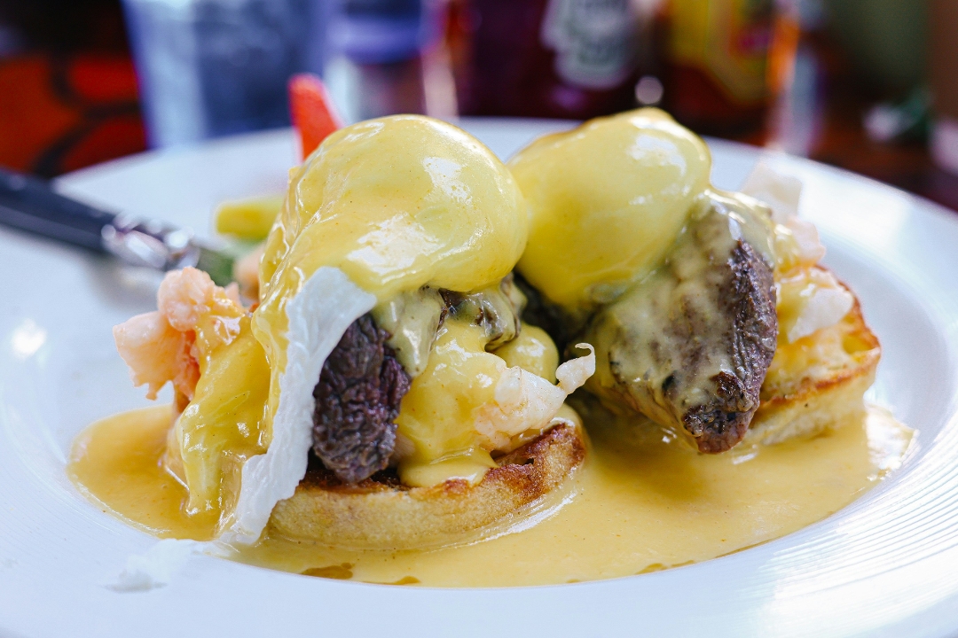 Cajun Shrimp Benedict.