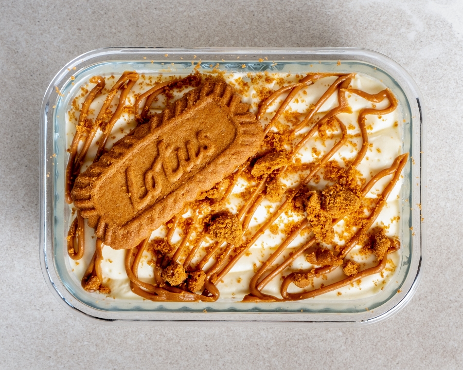 Large Biscoff Pudding.