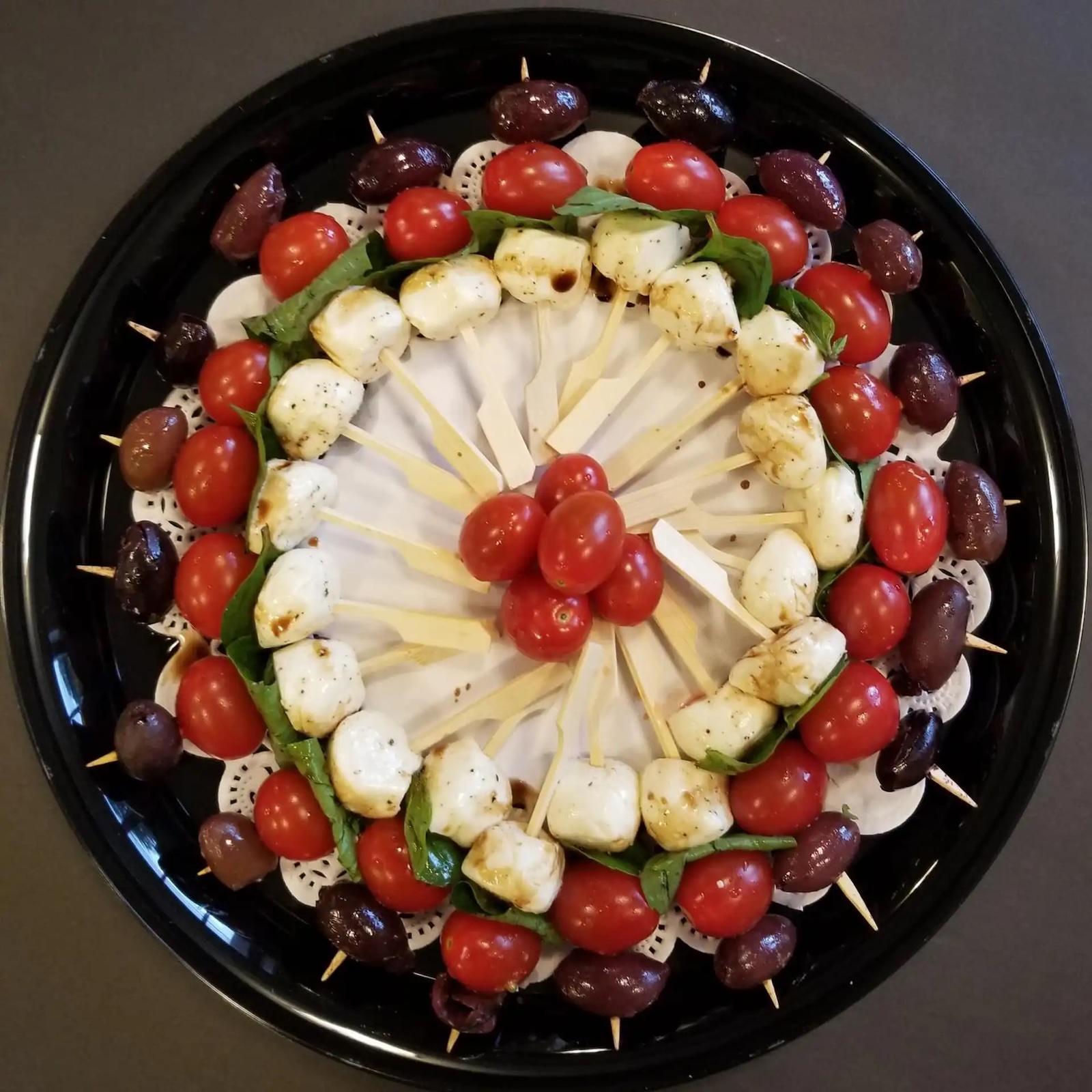 Caprese on Skewers (12 sticks).
