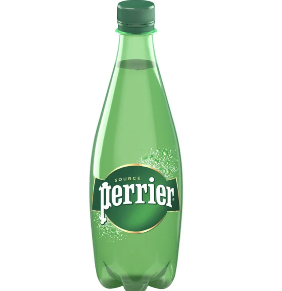 Perrier Sparkling Water.