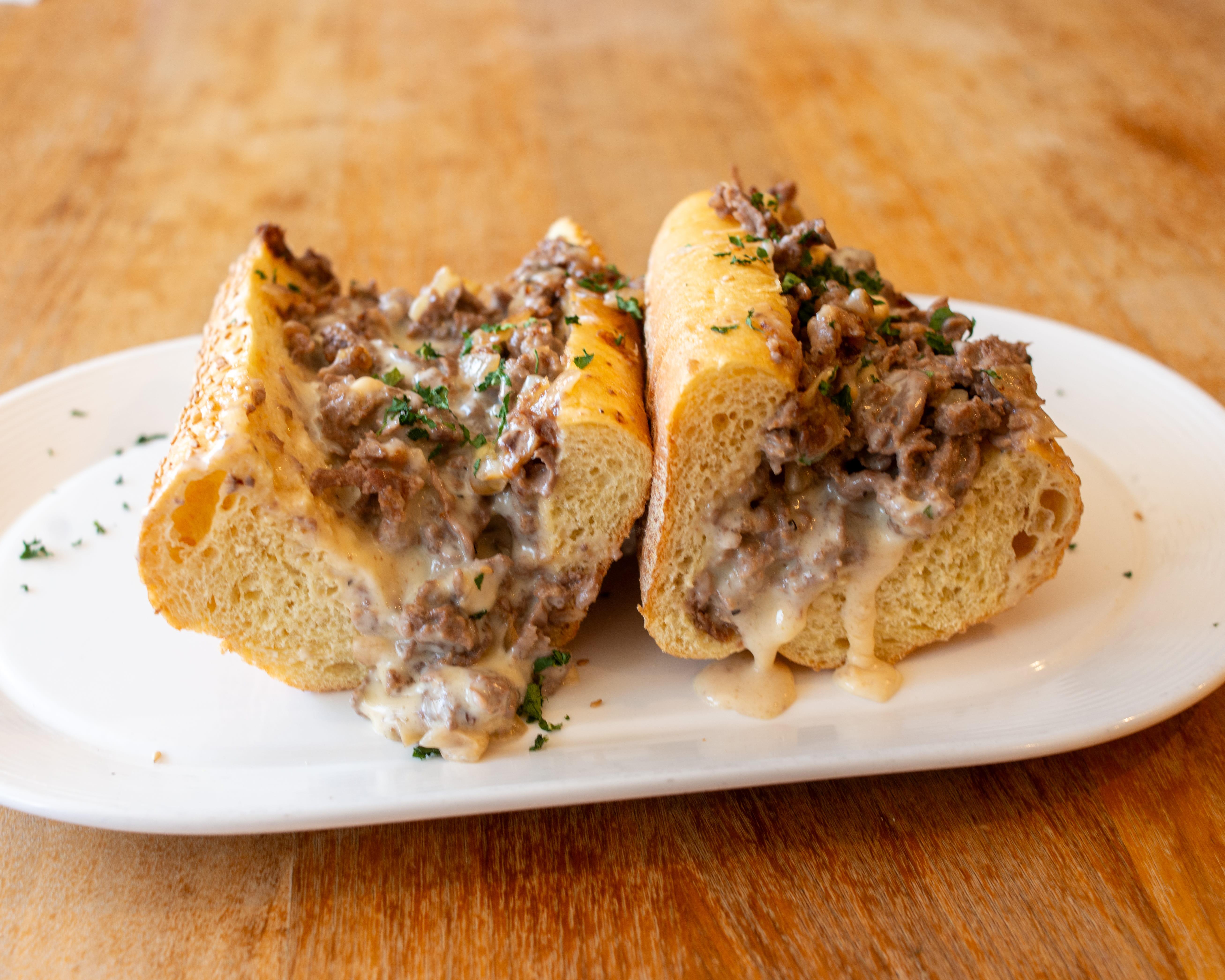 Uncle Jak Chicken Cheesesteak.