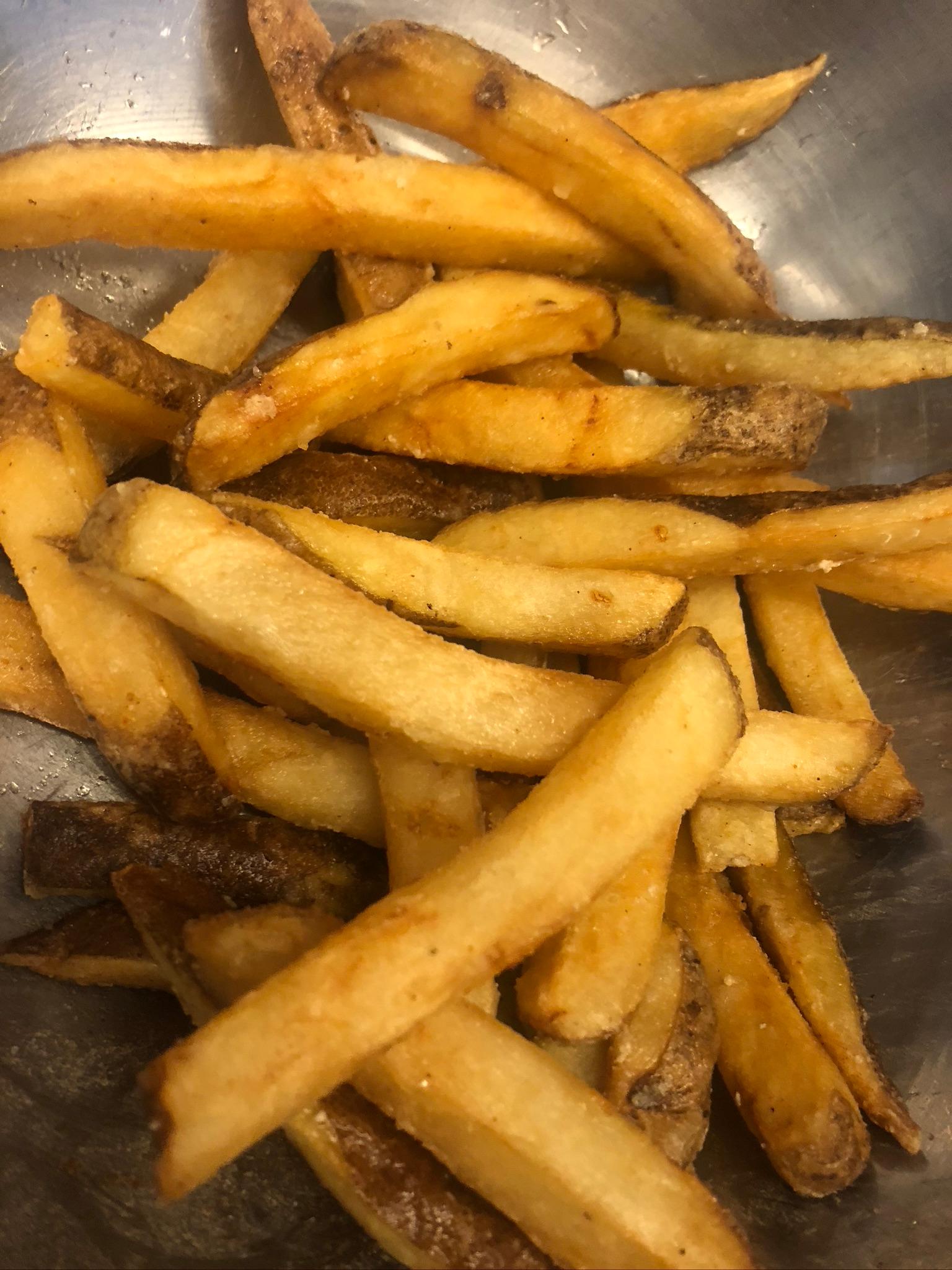 Hand Cut Fries.