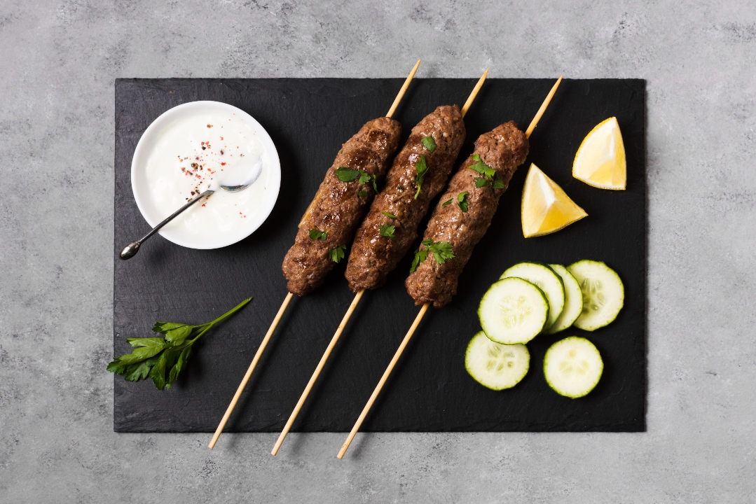 Goat Seekh Kebab.