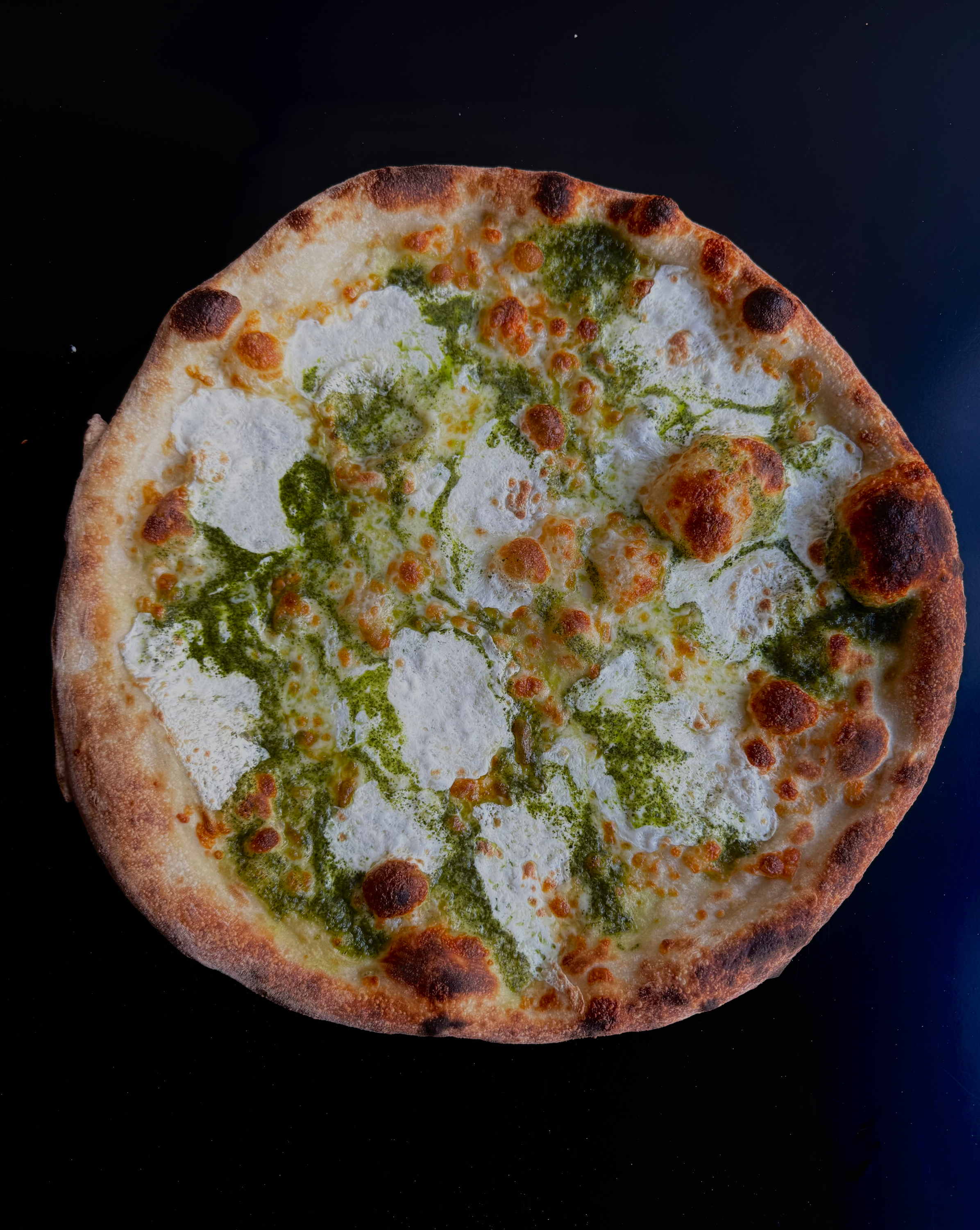 Pesto Margherita Pizza.