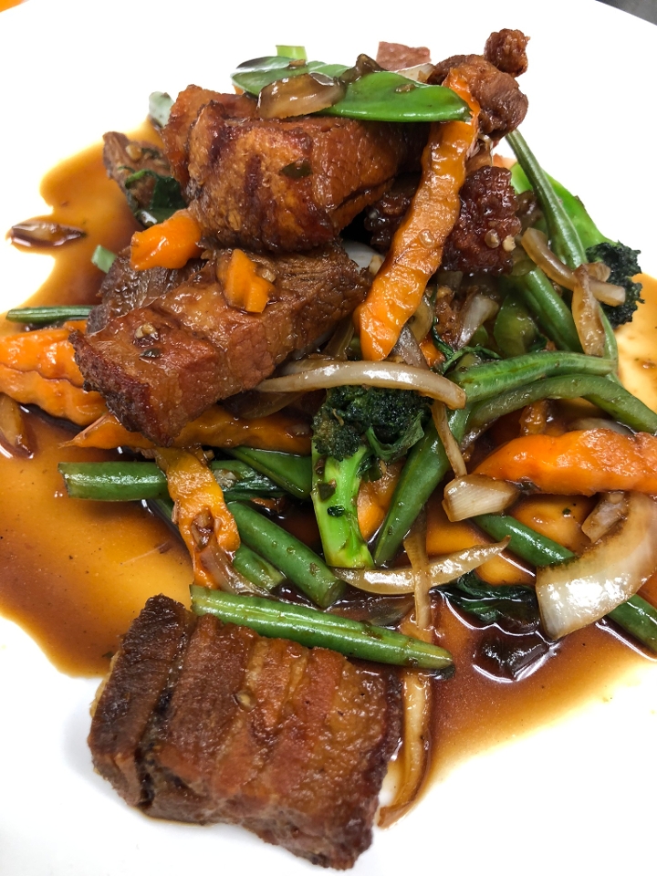 Spicy Crispy Pork Belly.
