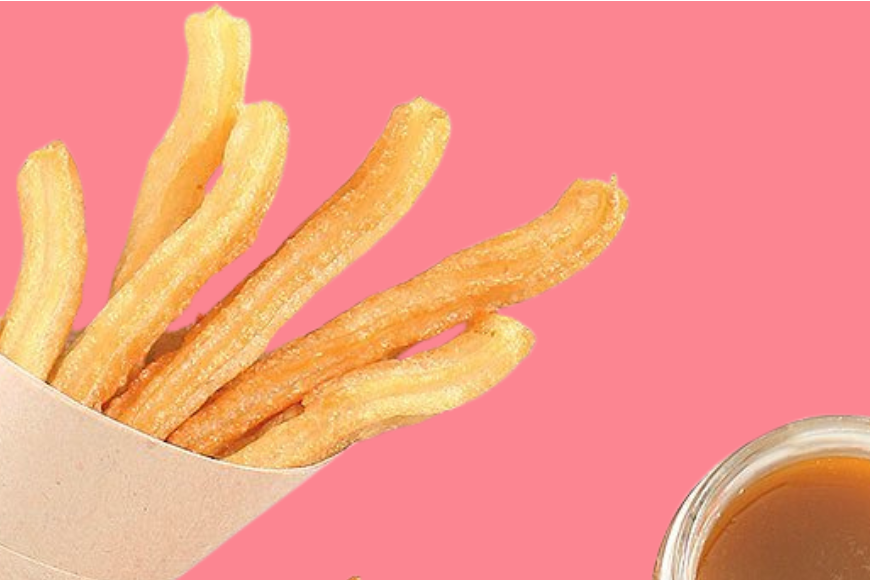 Filled Churros + Caramel.