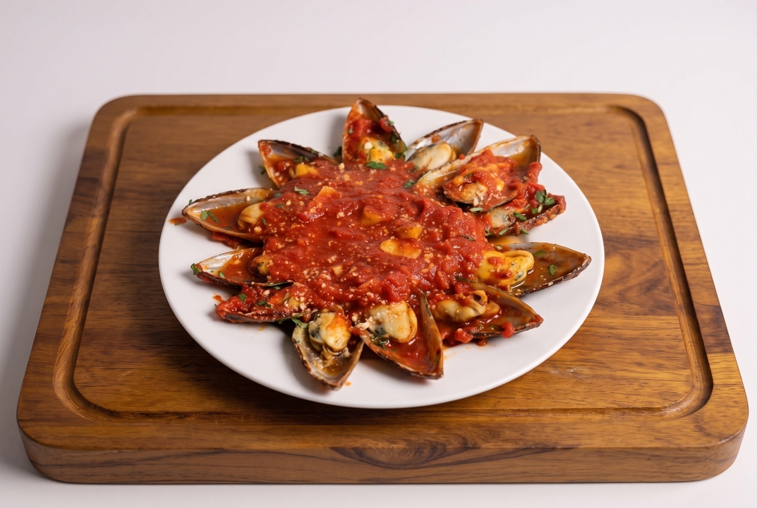Mussels Marinara.
