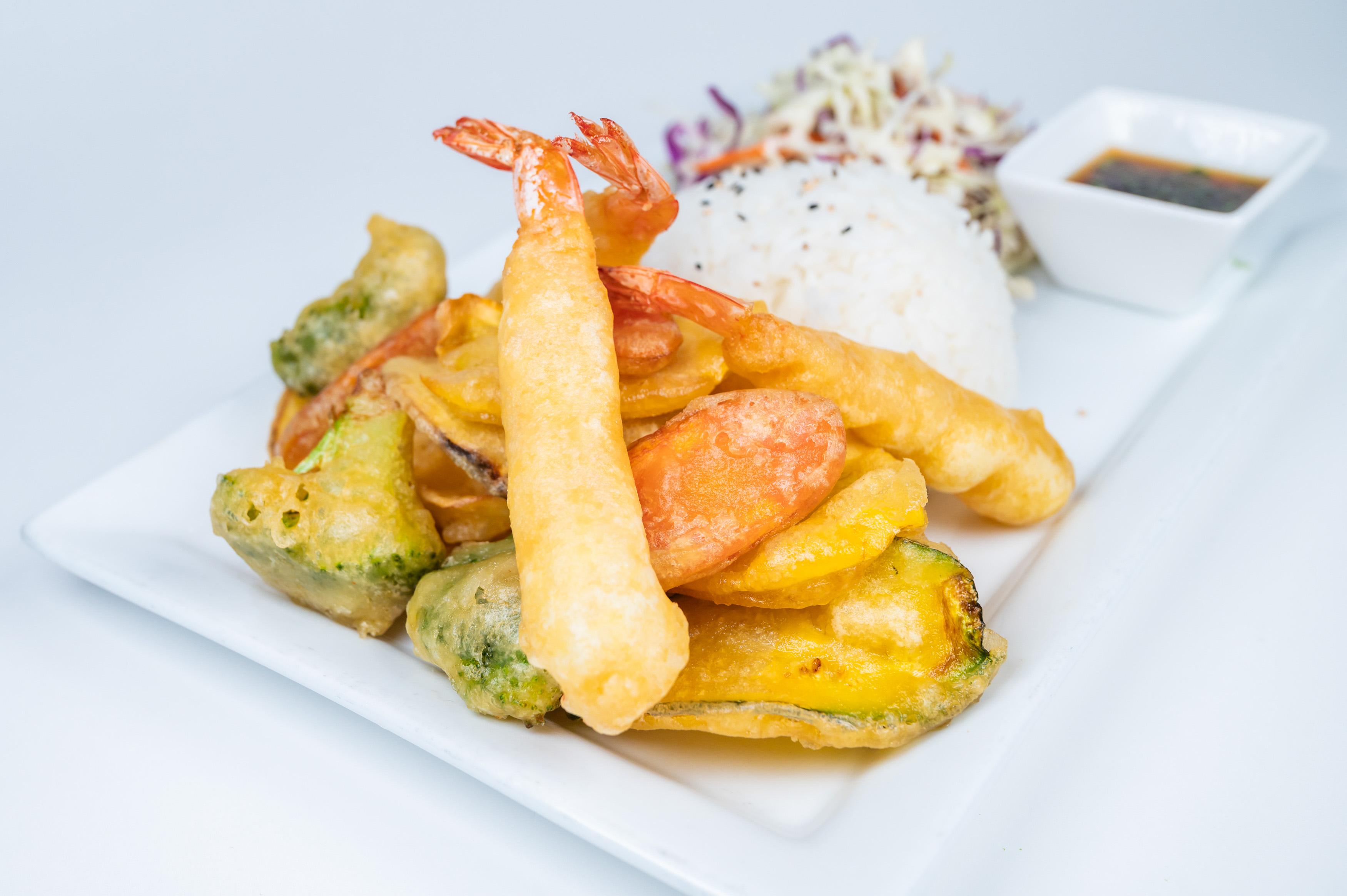 (Entree) Tempura Shrimp & Vegetable.