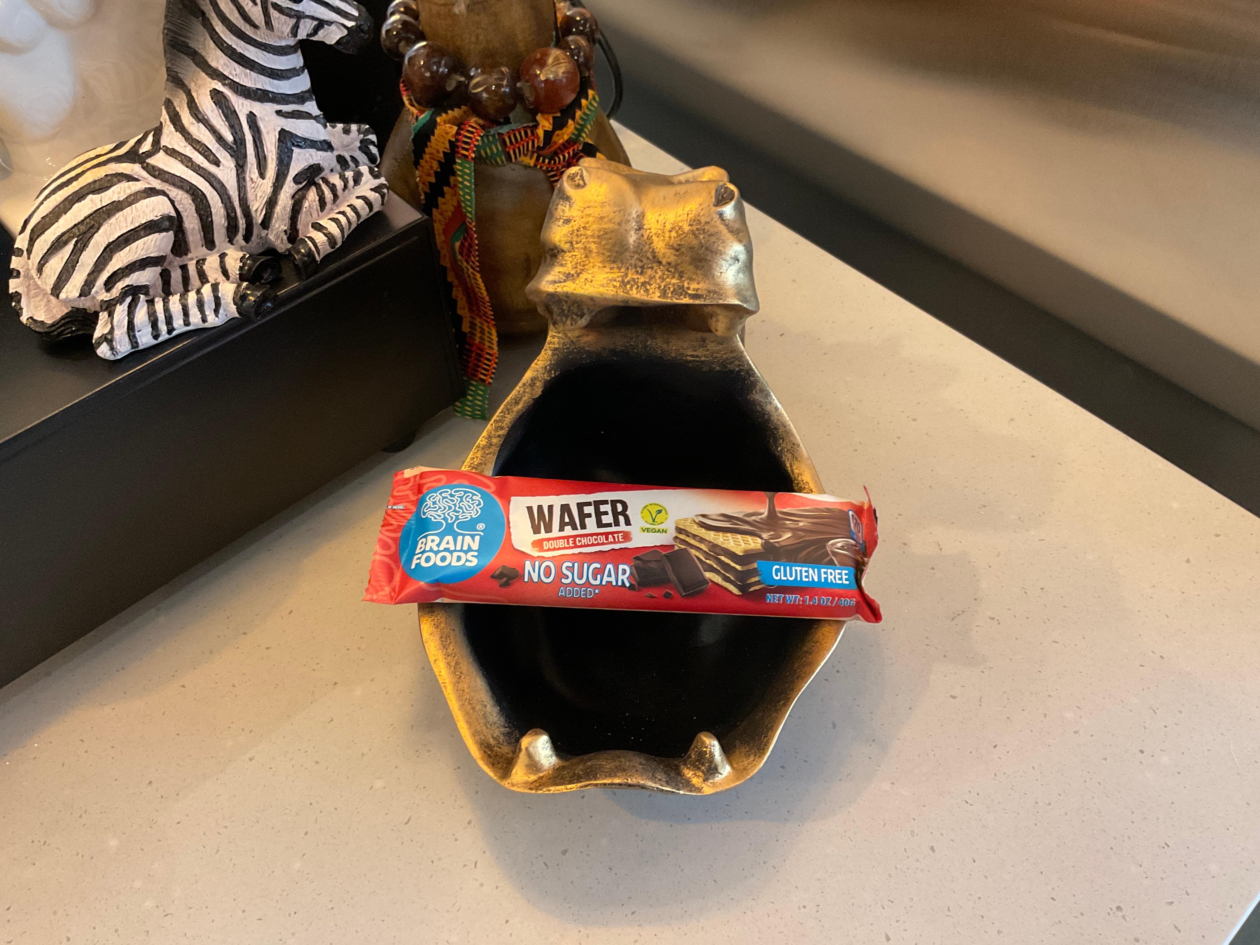 Brain Foods GF Double Chocolate Wafers.