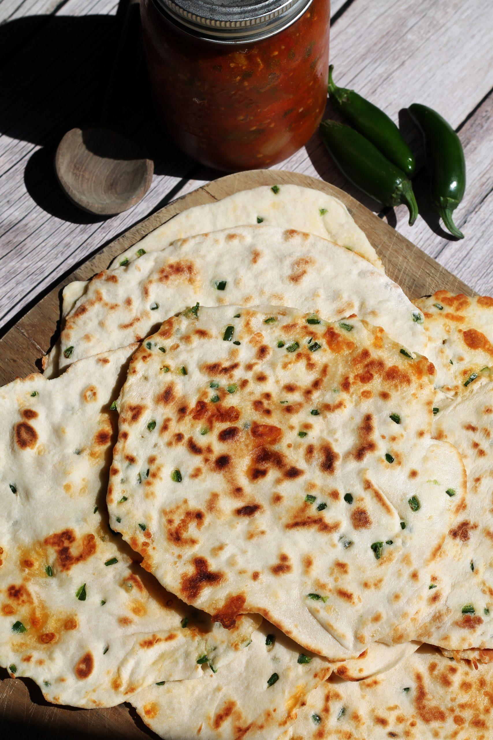 Jalapeno & Cheese Roti.