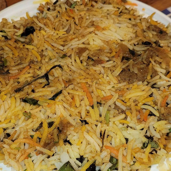 Peshwari Lamb Biryani.