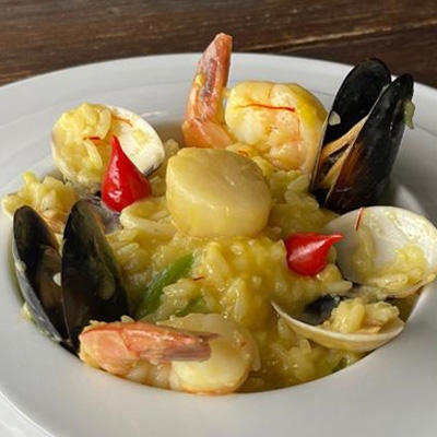 SEAFOOD RISOTTO.