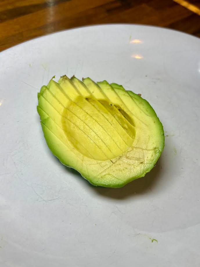 Fresh Avocado Slices.