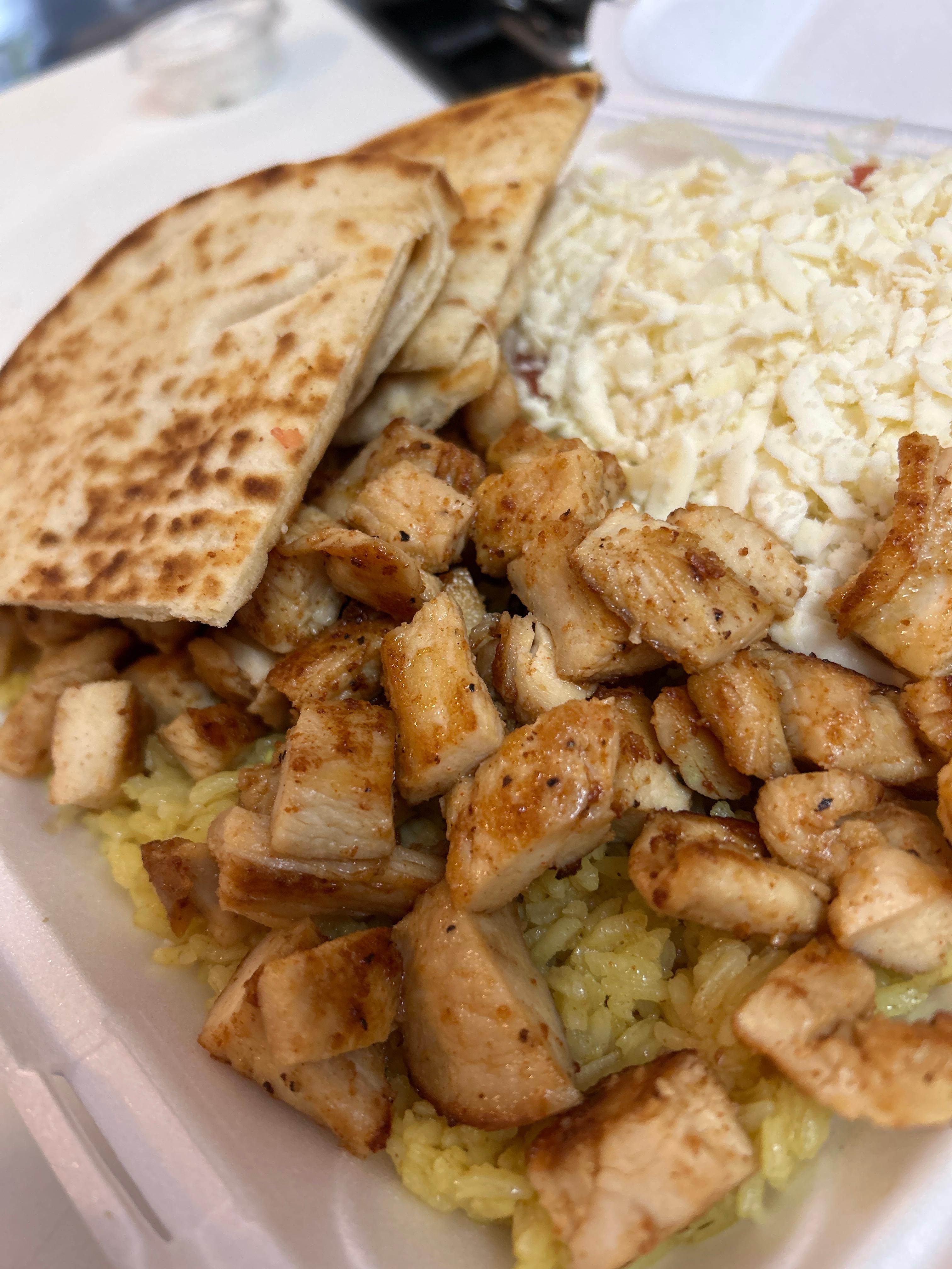 Chicken Breast Gyro Platter.