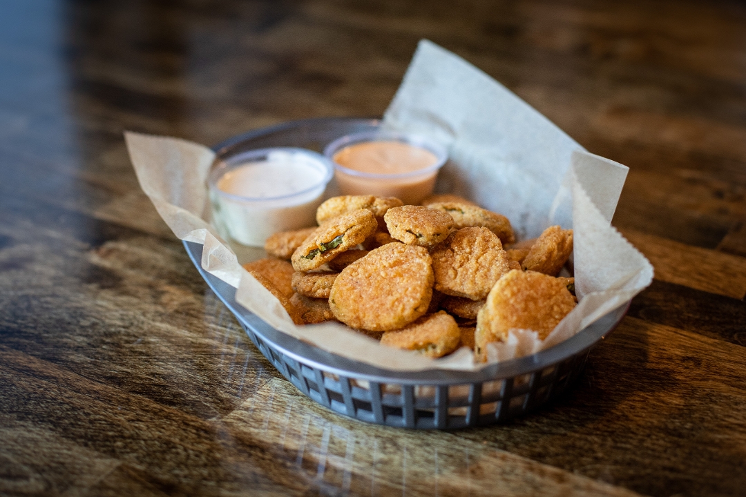 Fried Dill Pickle Chips.