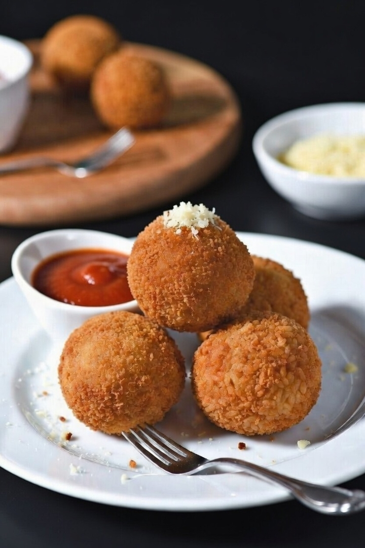 Arancini Rice Balls.