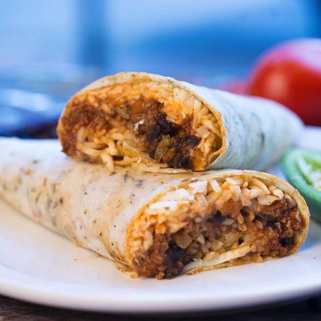 Veggie Chili Burrito.
